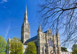 view of Salisbury Cathedral