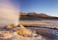 Geyser in the Desert