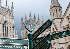 Tourist sign York