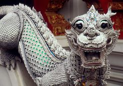 Dragon guarding a Thai temple