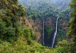 Waterfall in the Bolaven Plateau