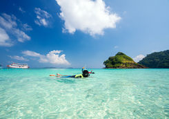 men swiming in the water