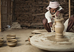 Traditional pottery making