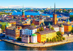 Aerial panorama of Stockholm