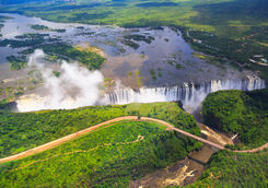 Victoria Falls aerial