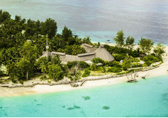Aerial shot of Denis Island