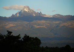 mount kenya snow