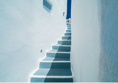 Architectural stair design Santorini