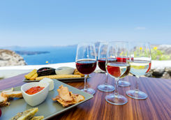 Wine tasting in Santorini