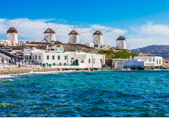 The famous Mykonos windmills