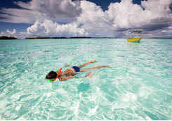 Child snorkelling