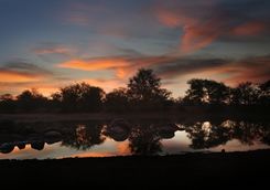 River with sunset