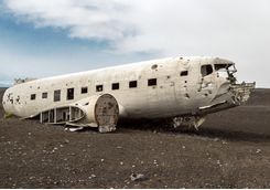 Abandoned military plane