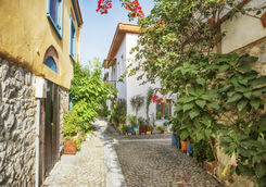 Colourful street in Izmir
