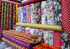 Fabrics' shop at Kemeralti Bazaar