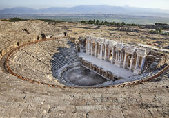 Roman amphitheatre in the ancient city of Hierapolis