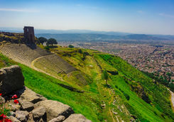 Ancient Pergamon on top of Kale Hill