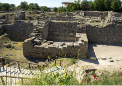 Ruins of ancient Troia city