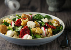 Winter panzanella salad