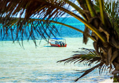 Boat on the Kenyan coast