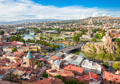 aerial city view