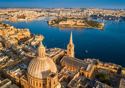 valletta malta aerial