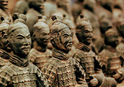 detail of the Terracotta army