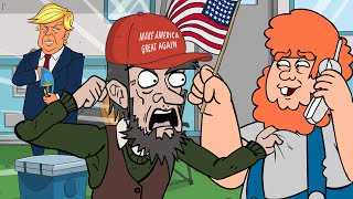 Trump-Hating Democrat Rampages When Invited to COVID Party (animated prank call)