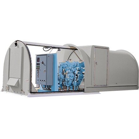 7' x 10' Above Ground Pressure Booster Stations Packaged Pumping Systems 