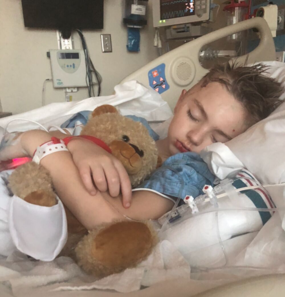 Semmes Murphey Patient Landon in Recovery