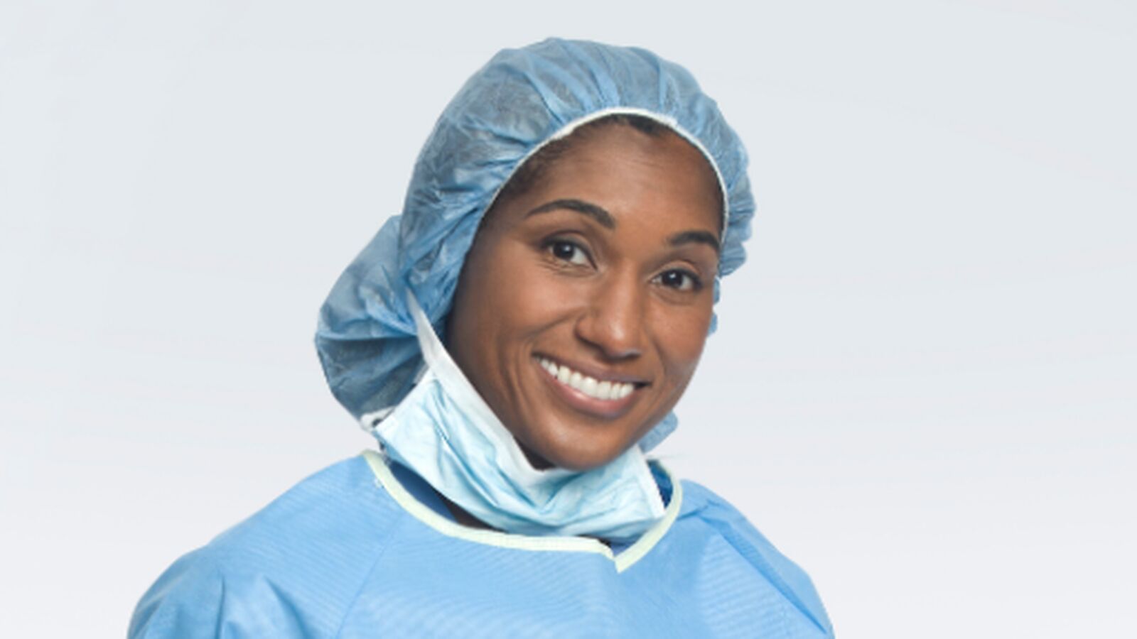Sonia Eden in scrubs crop