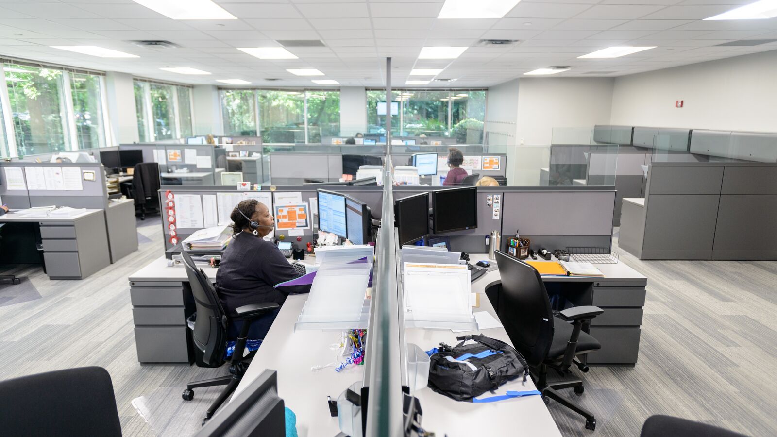 Office space at Semems Murphey, multiple desks