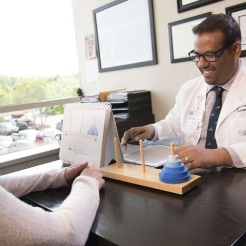 Dr. Brandon Baughman Leading a Test in Neuropsychology