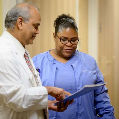 Doctor and Nurse at Semmes Murphey Clinic