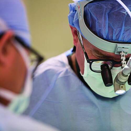 Surgery Center doctor focusing on surgery
