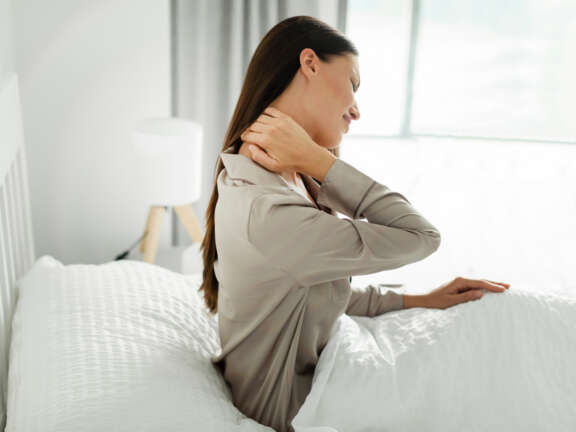 Neck Pain sleeping stock