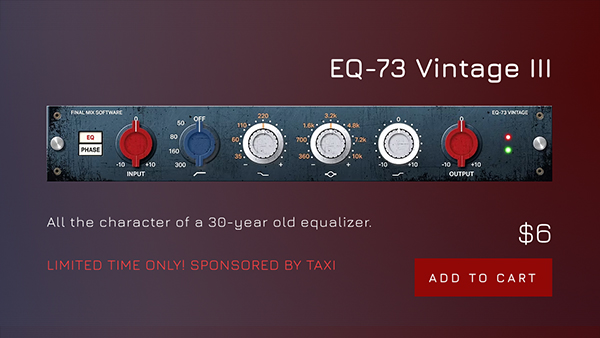 Get the Final Mix EQ 73 Plugin for $6!