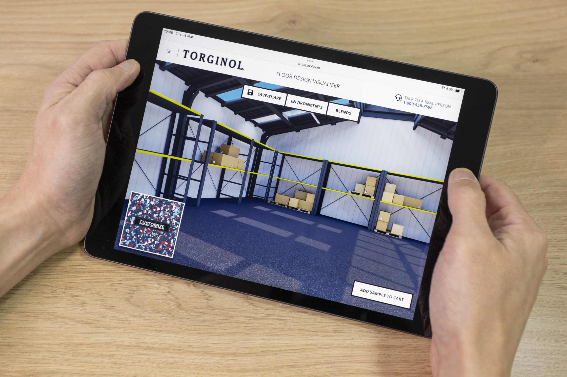 Torginol configurator tablet