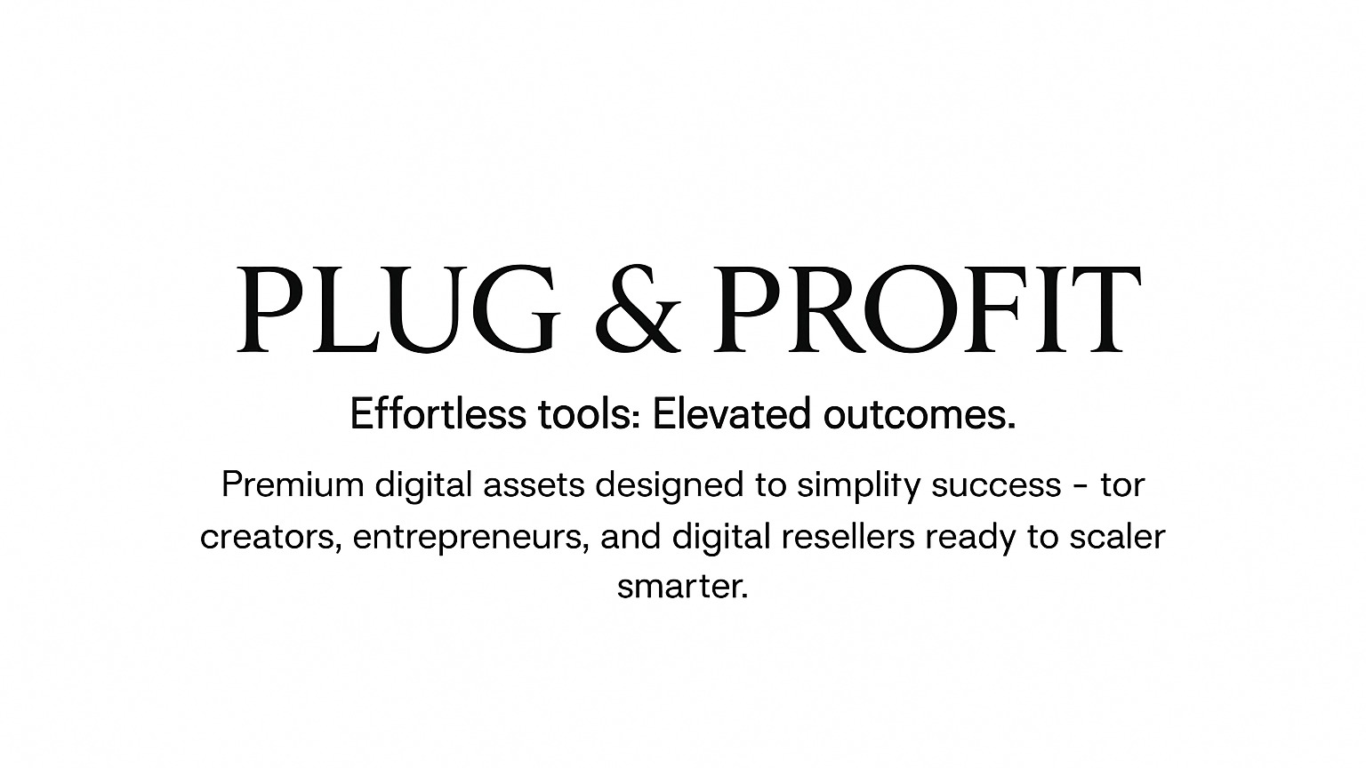 Plug & Profit