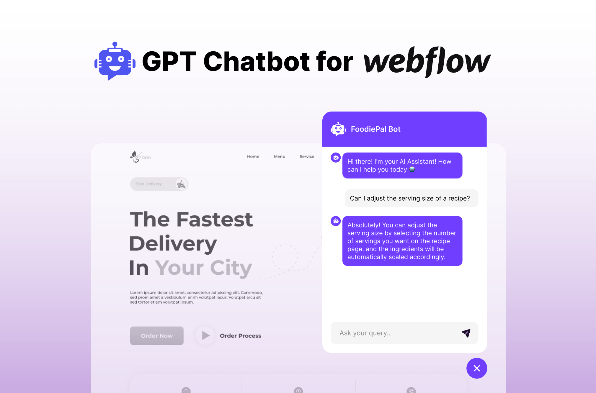 GPT Chatbot for Webflow – Your 24/7 AI Assistant for Exceptional Customer Service