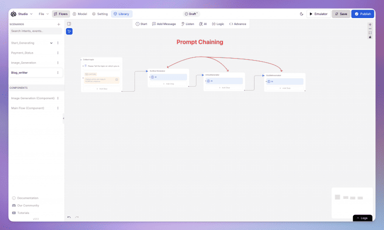 prompt chaining example