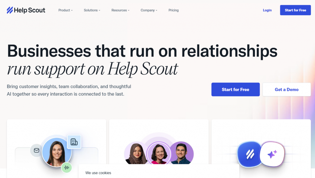helpscout home page