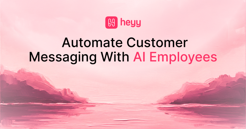 Heyy AI chatbot platform home page