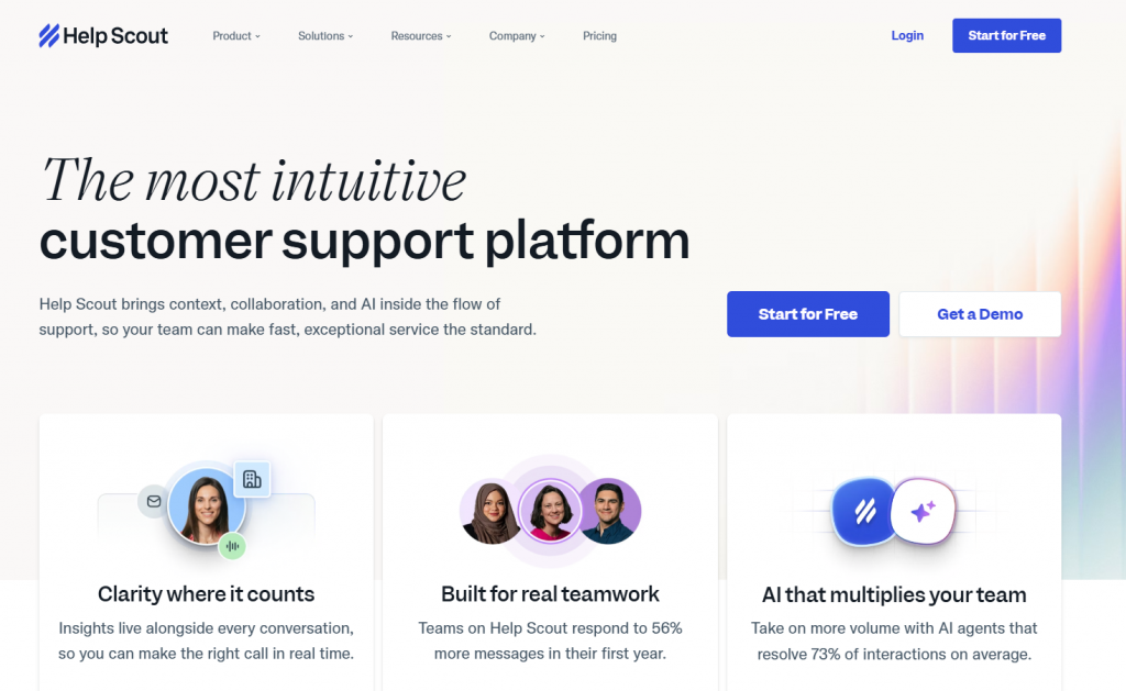 Help Scout Home Page