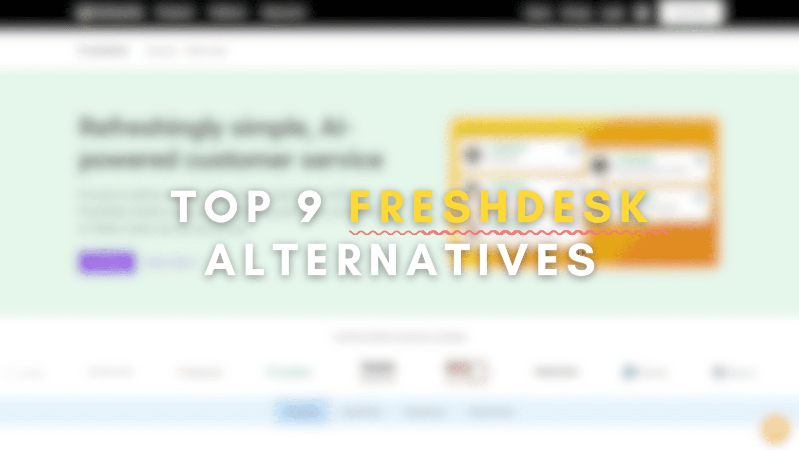The 9 best Freshdesk AI  Alternatives to try in 2026