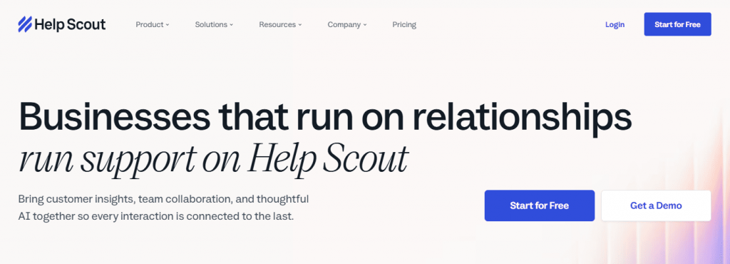 HelpScout home page1