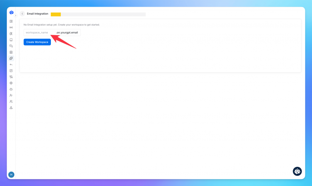 In YourGPT, a Workspace is where your AI agent manages email communications.