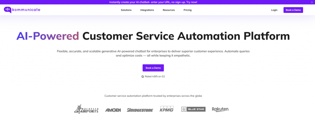 Kommunicate AI Agents for Customer Service