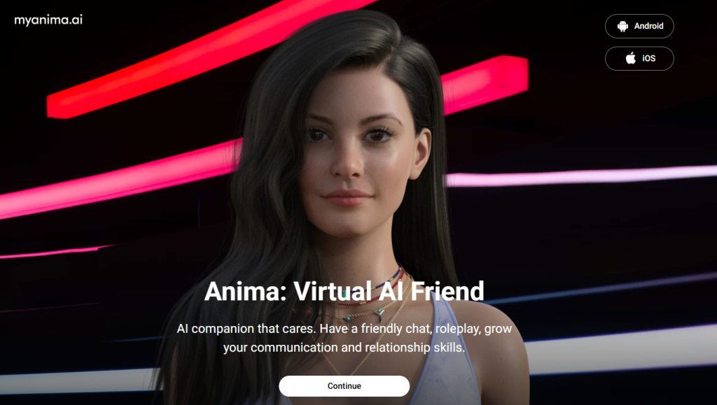 Anima AI focuses on character design and animation. Creators can build empathetic, animated personas for gaming, film, or marketing.