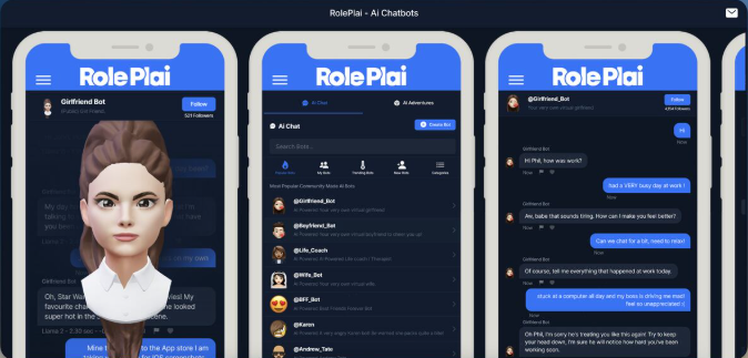 RolePlai blends face and voice chat with dynamic storytelling. Users shape narratives through their choices and AI-generated artwork.